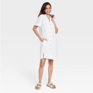 Universal Thread Button Up Shirt Dress